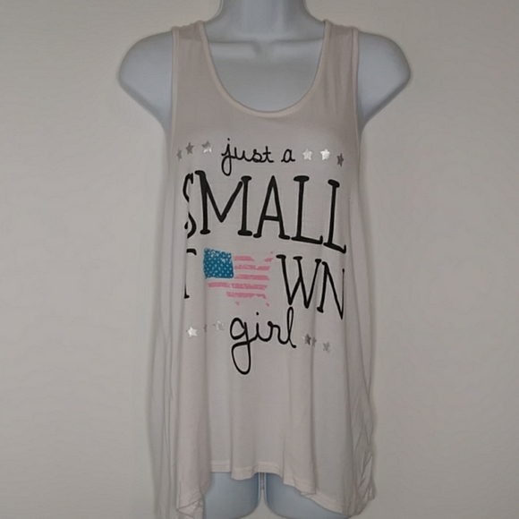 2/$24 Electric Pink White Tank Top - Picture 7 of 8